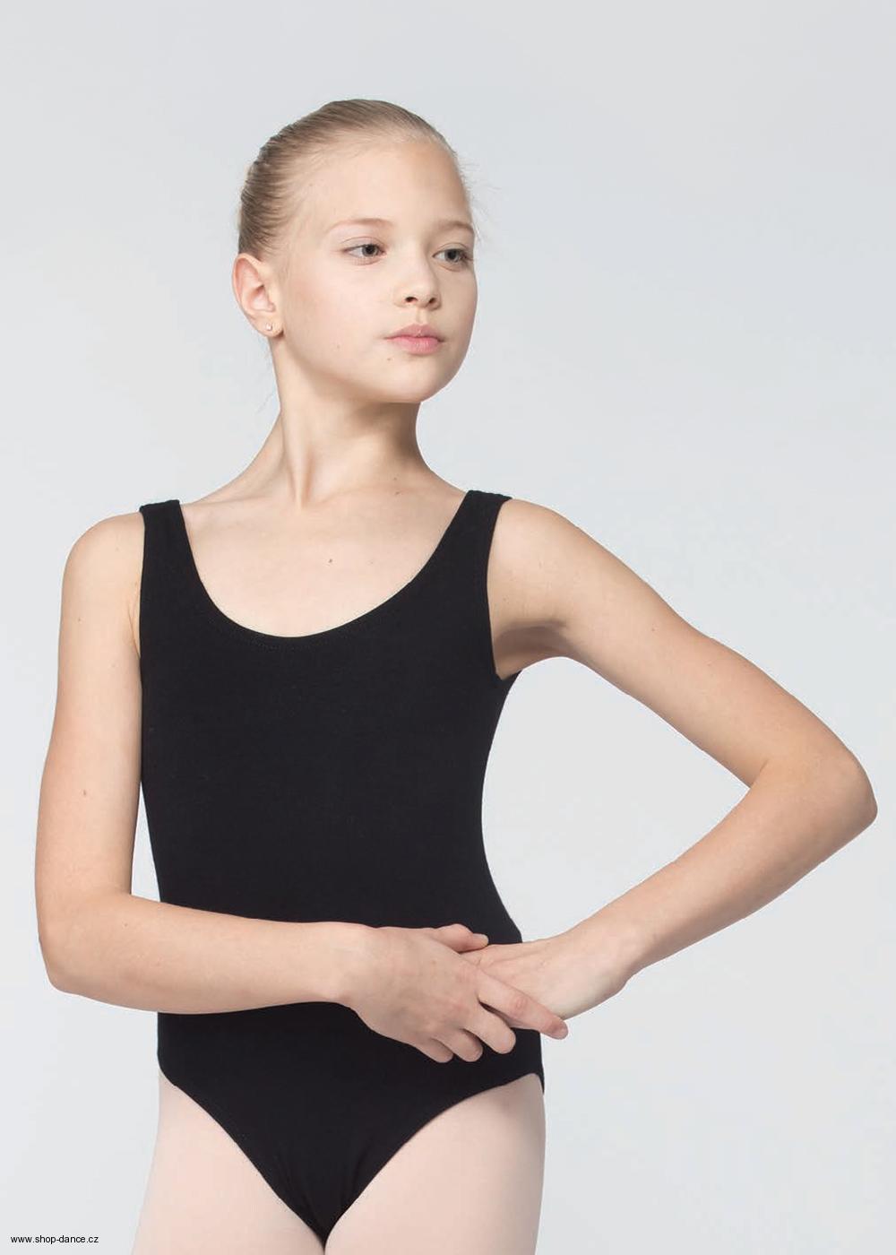 Dětský baletní dres Grishko na široká ramínka mikrovlákno
